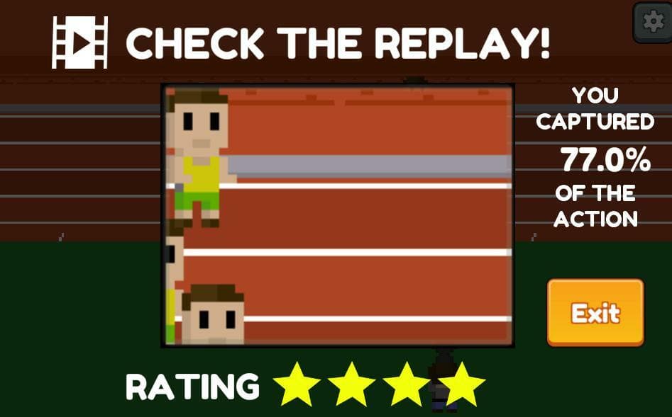 You are a cameraman at a Olympic sprint!