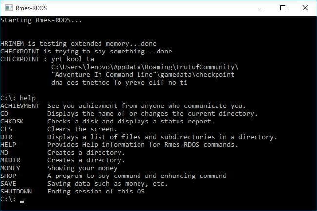 Adventure In Command Line screenshot 3