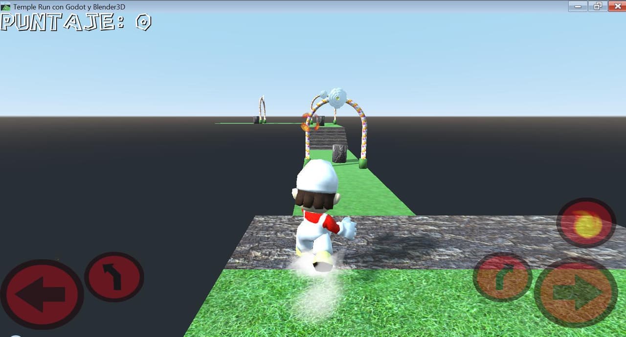 Temple Run 3D Con Godot engine y Blender screenshot 2
