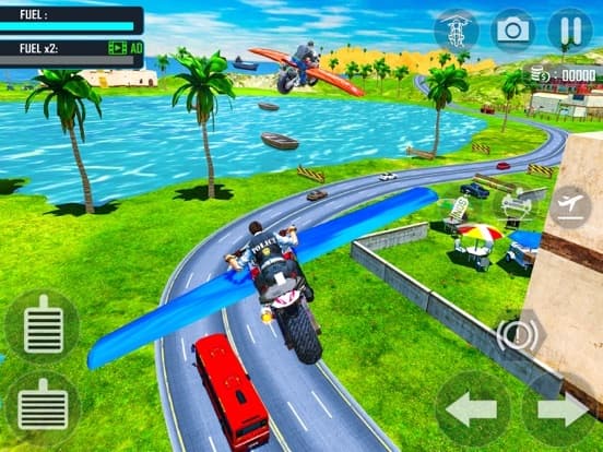 Flying Motorbike Real Sim 3D screenshot 3