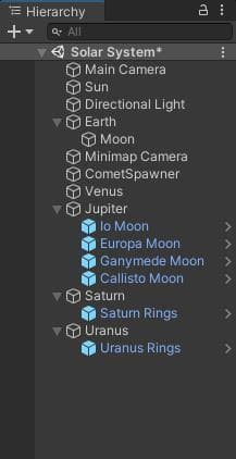 Solar System - Introductory Project screenshot 2