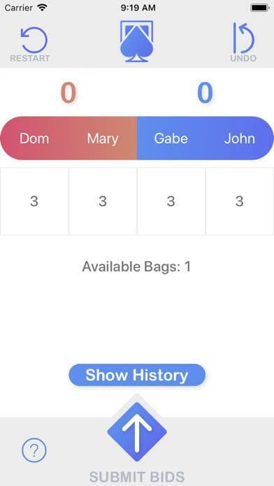 Spades Score (RN) screenshot 2