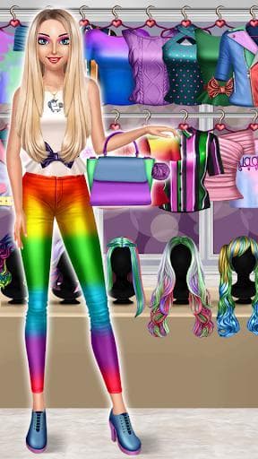 Rainbow Girls Dress Up screenshot 2