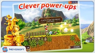 Supercow: funny farm arcade platformer Lite screenshot 4