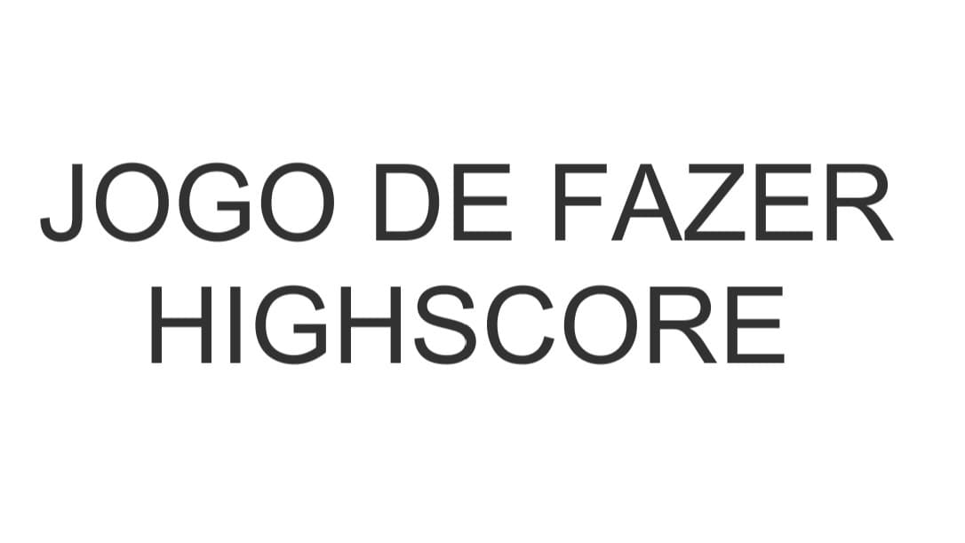 Jogo De Fazer Highscore Altamente Competitivo