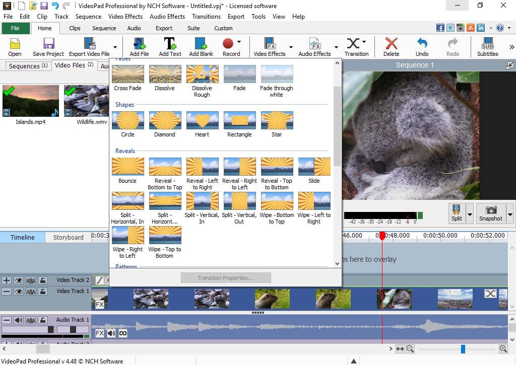 VideoPad Video Editor screenshot 5