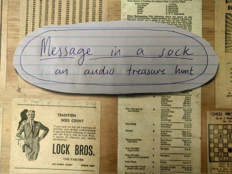Message in a Sock
