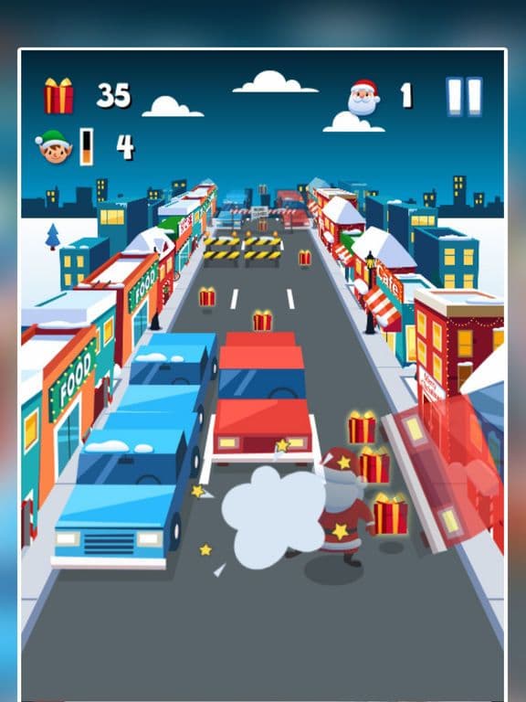 Santa In Traffic