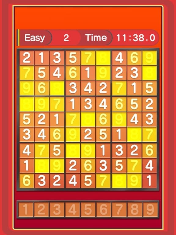 Basic NumberPlace Red screenshot 5