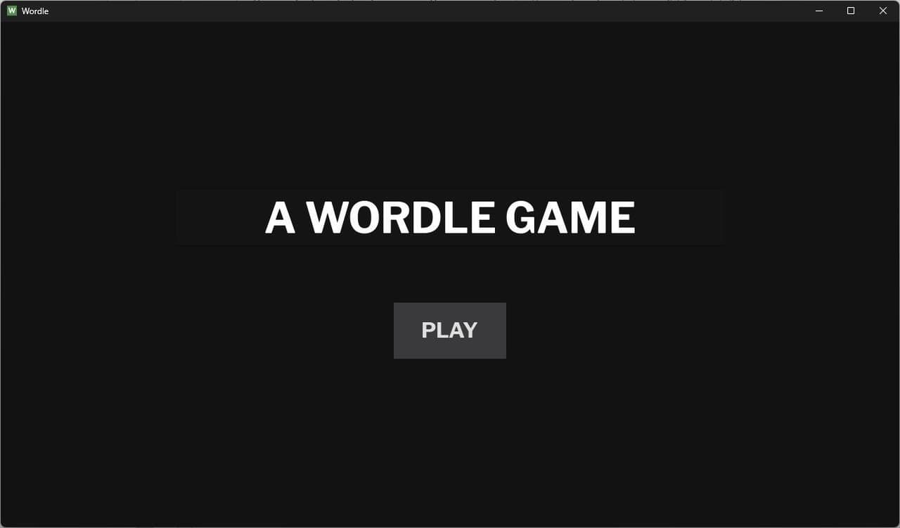A Wordle Game screenshot 2