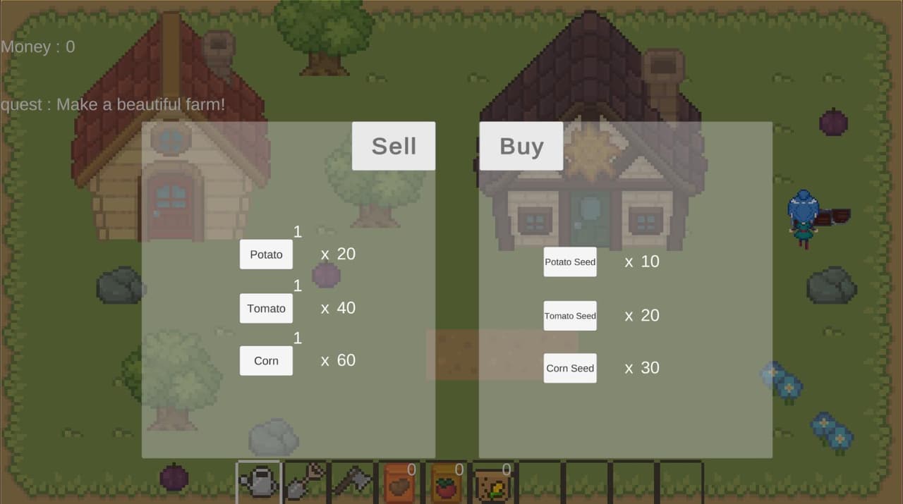 Simple farming simulator game screenshot 5