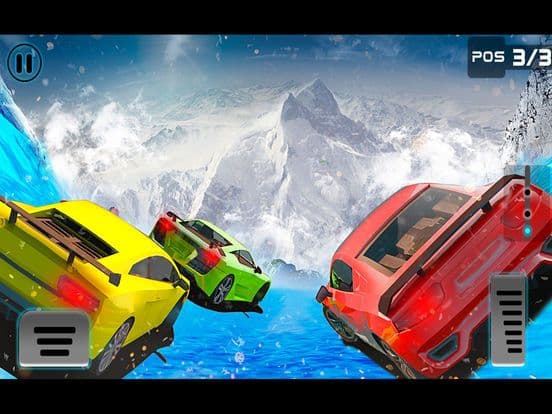 Frozen Water Slide Car driving simulator