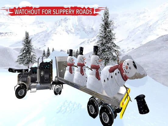 Winter Snow Giant Truck Drive screenshot 6