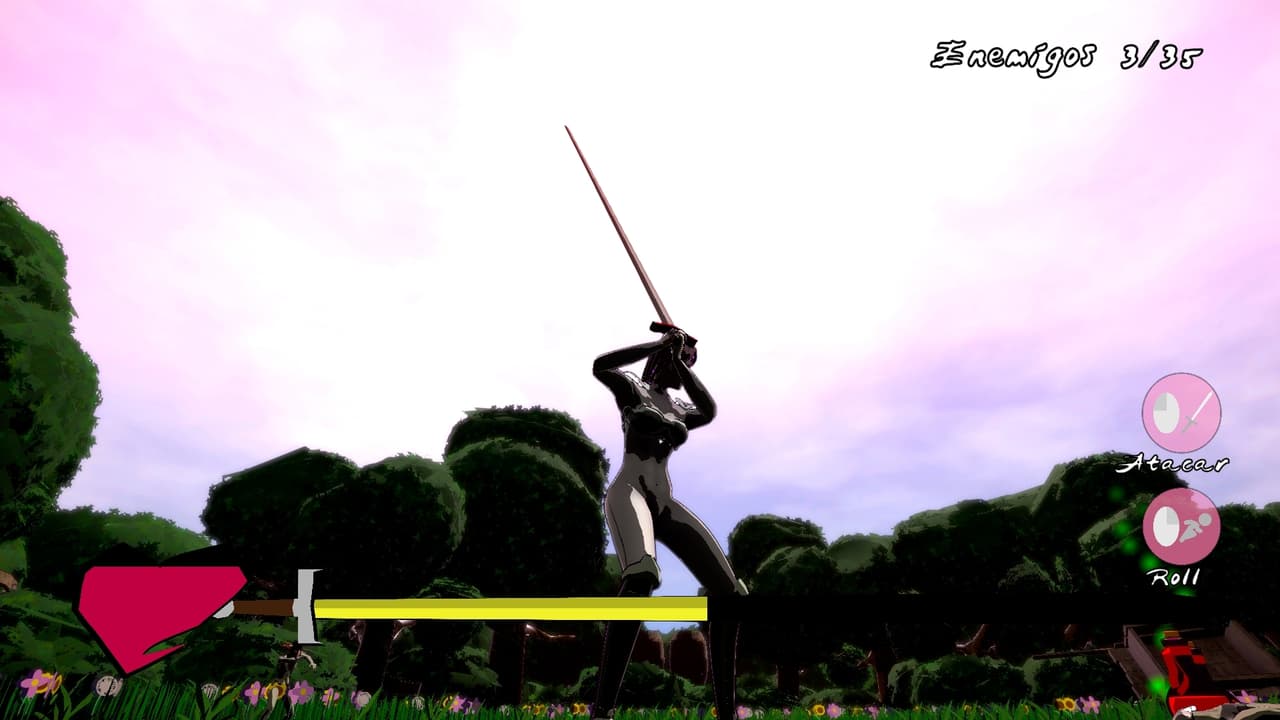 La guerrera que tenia la maldición de que su espada se hacia demasiada larga screenshot 3