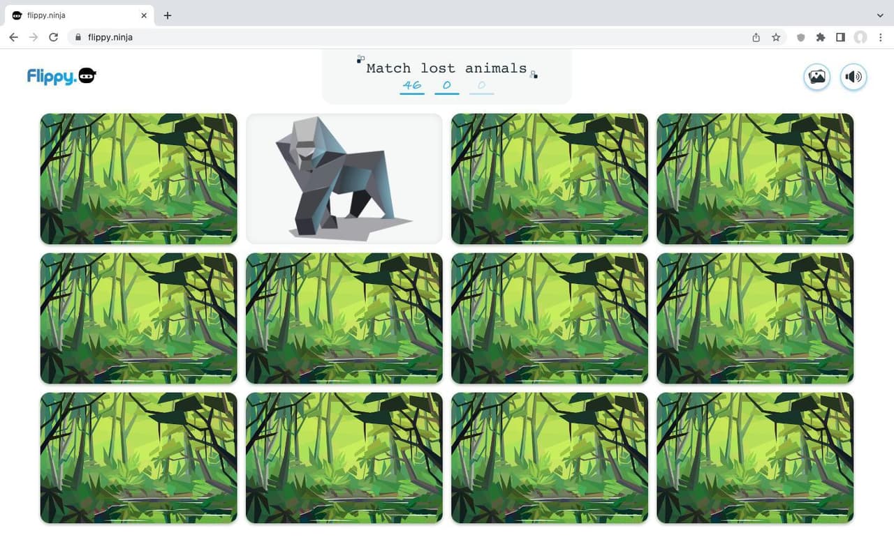 Flippy - memory game with an audible twist