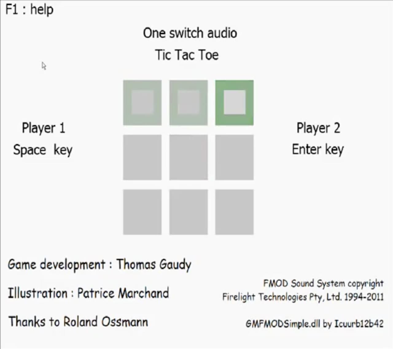 One Switch Audio Tic Tac Toe screenshot 2