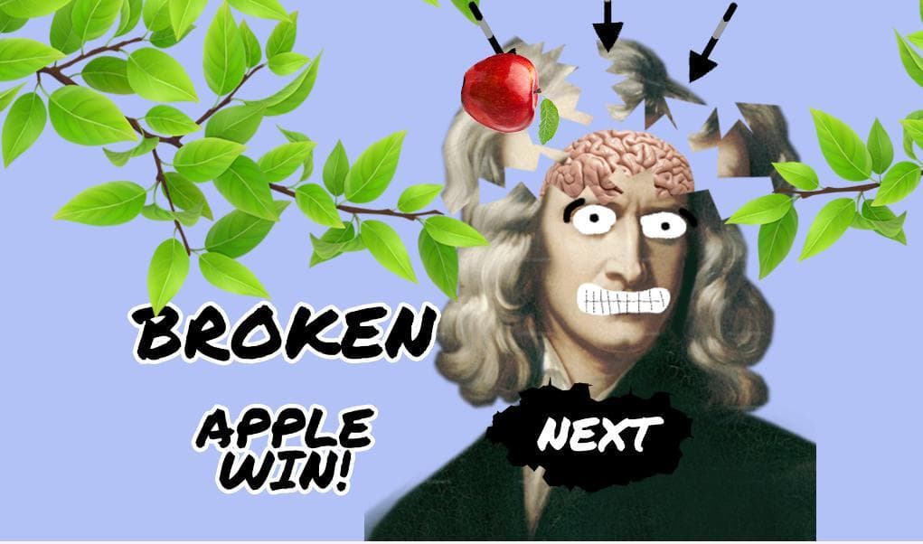 Newton vs apple