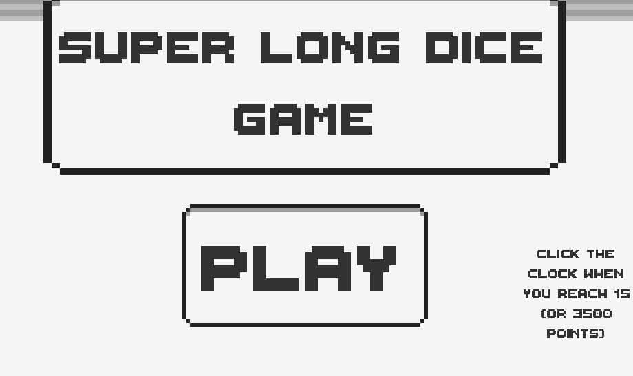 A Super Long Dice game