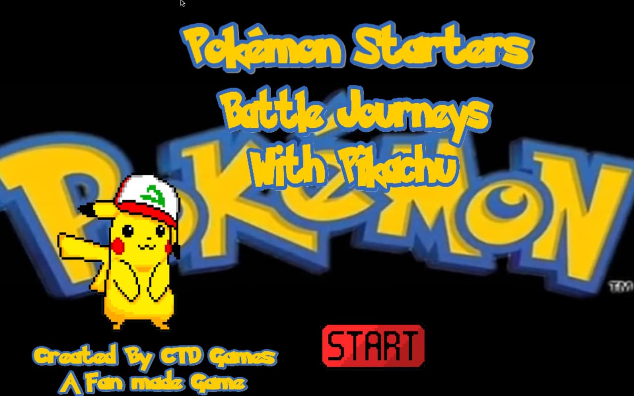 Pokemon Starters Journey With Pikachu