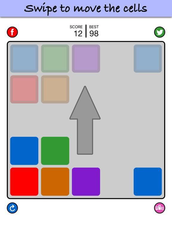 Wipe3 - fit to merge 3 color blocks screenshot 2