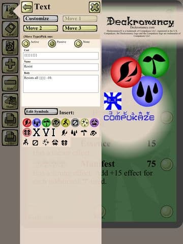 Deckromancy Trading Card Maker - Craft of the Deckromancer with Animated GIF / APNG foil screenshot 3