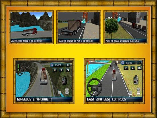 Truck Driver Simulator 2016 - Log cargo transporter truck 4x4 offroad parking game