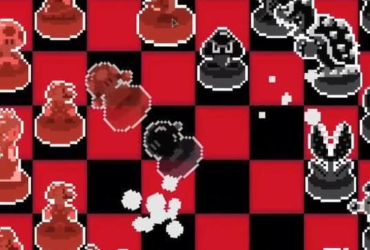 Checkers with Mario Physics