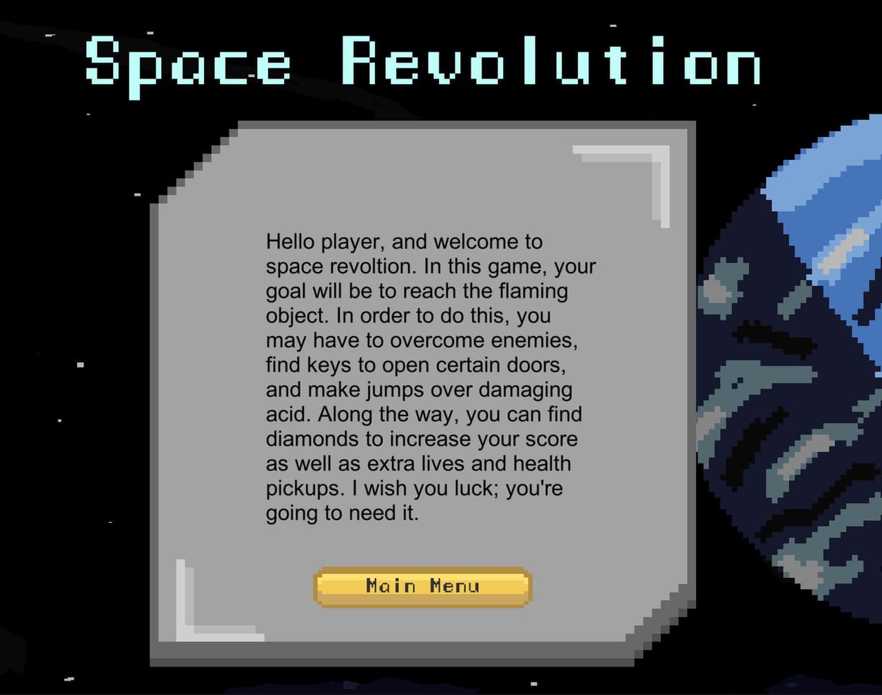 Space revolution (mitchelb23) screenshot 2