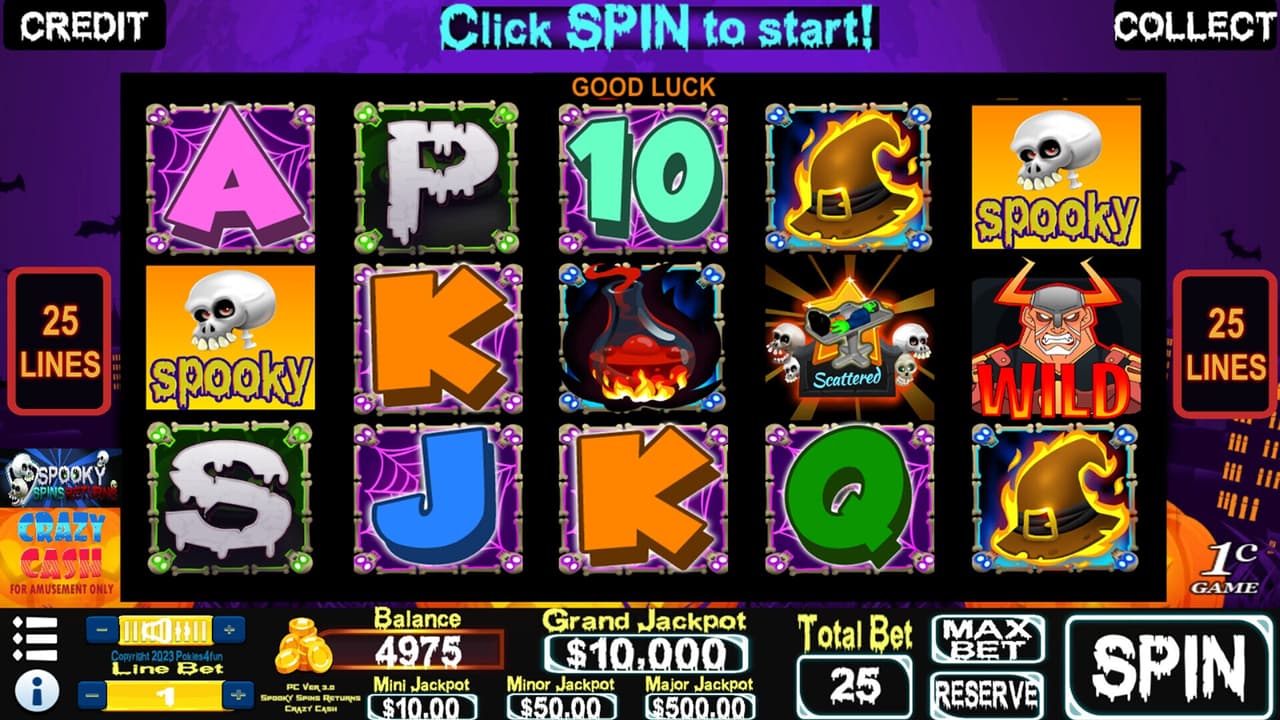 Spooky Spins Returns: Crazy Cash Edition - Slots screenshot 4