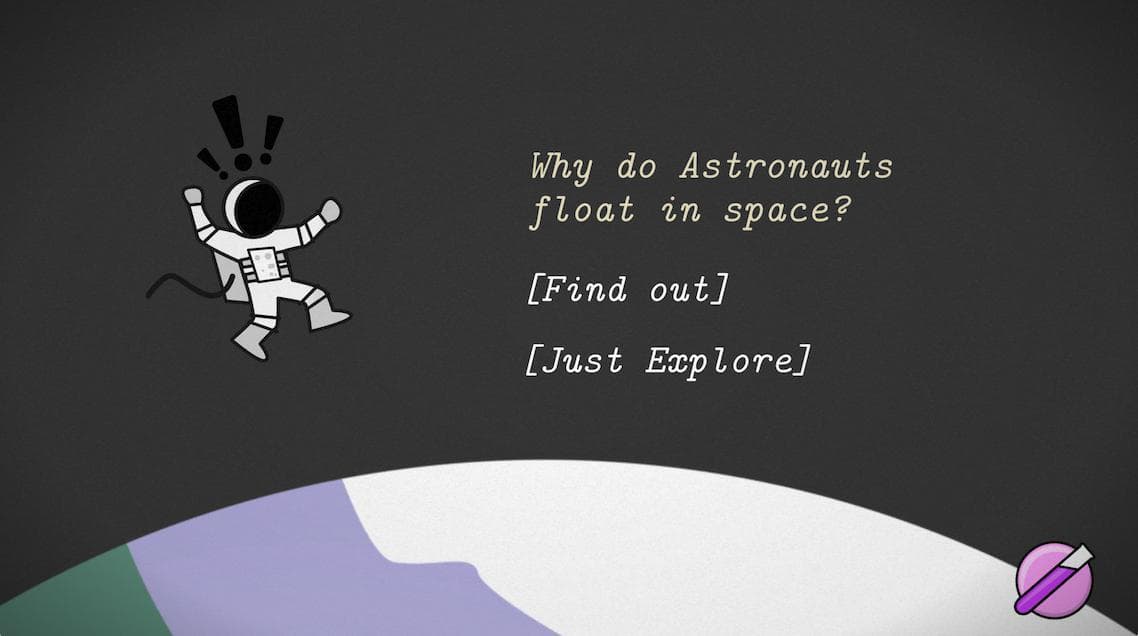 Why do astronauts float? screenshot 2