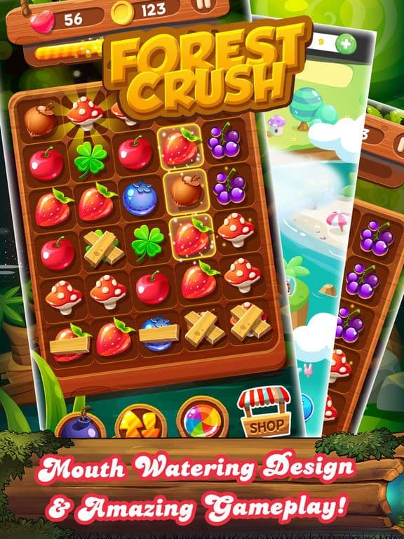 Forest Fruit Crush Link - Connect Match 3 game screenshot 3
