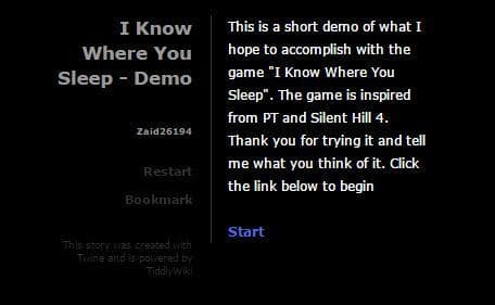 I Know Where You Sleep DEMO
