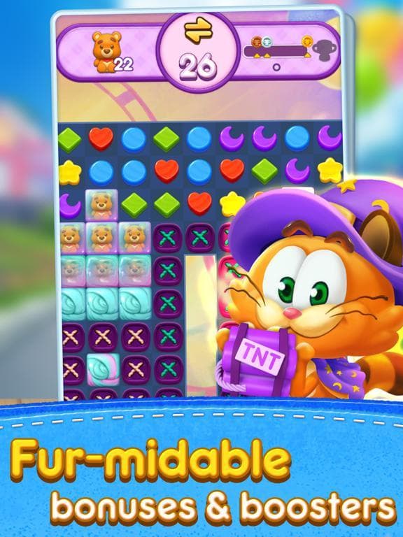 Magic Cat Match: Swipe & Blast screenshot 2