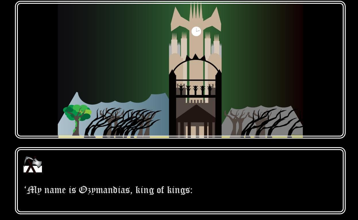 Ozymandias Digital Poetry