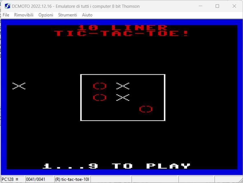 TIC-TAC-TOE (10 LINER) screenshot 6