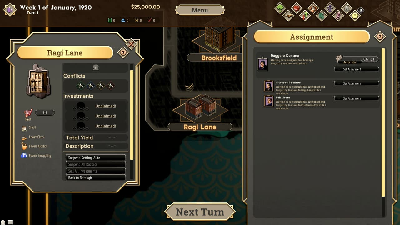 The Commission 1920: Organized Crime Grand Strategy screenshot 5
