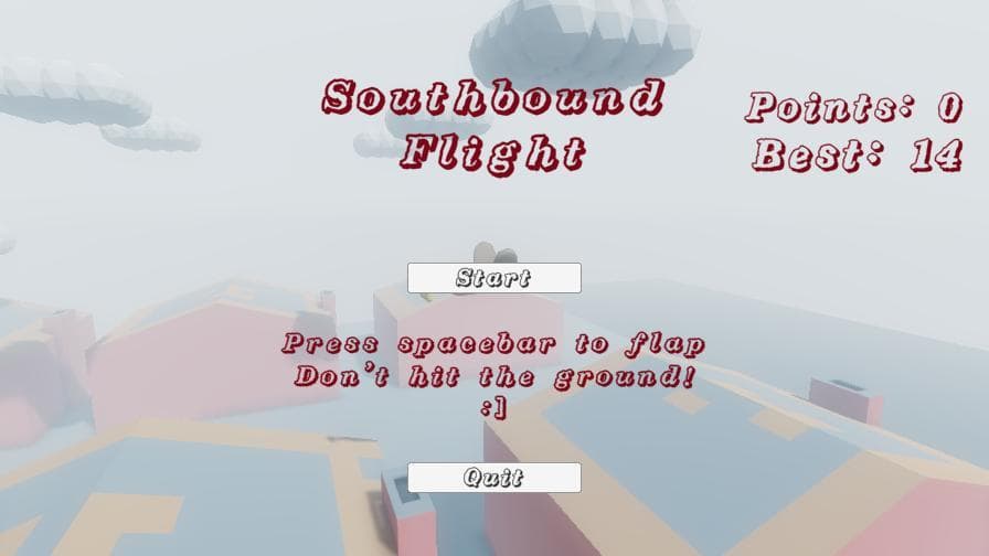 Southbound Flight (Ludum Dare 50) screenshot 2