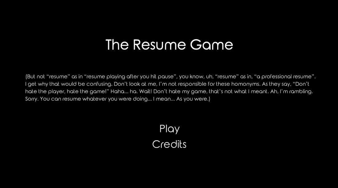 The Resume Game (Neristhyra)