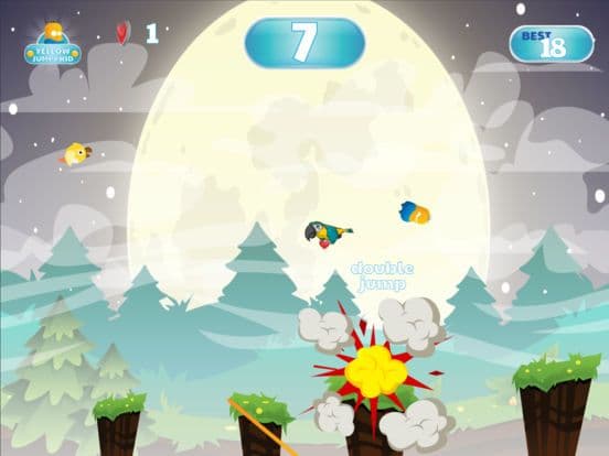 King the Yellow Jumpy Kid - Jump from Land to Land screenshot 3