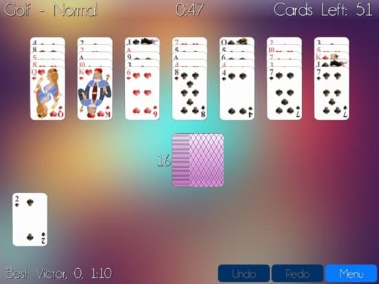 Golf Solitaire Free - with TriPeaks and Pyramid screenshot 2