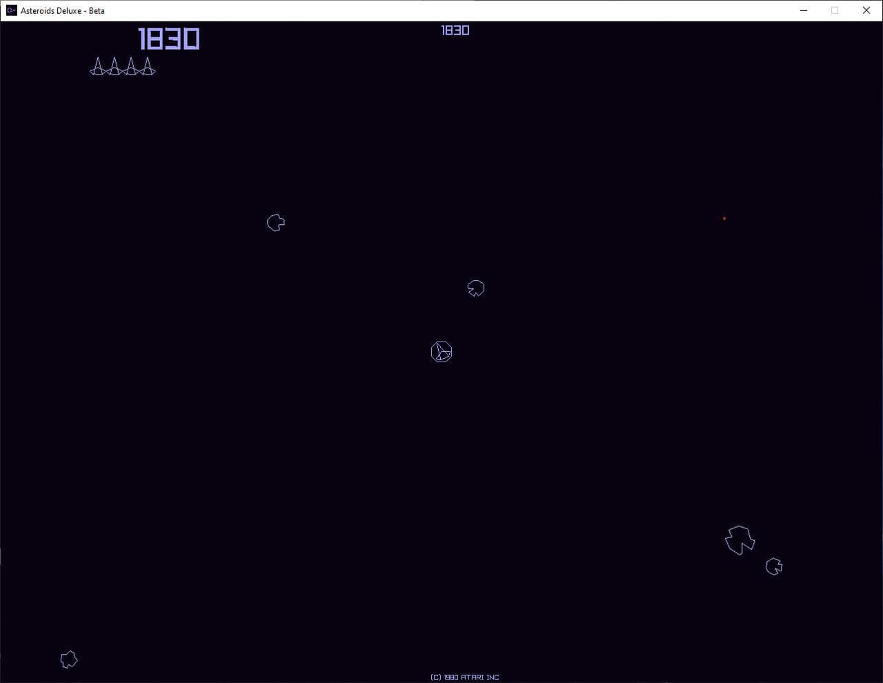 Asteroids Deluxe (itch) (Purple Knightmare Games) screenshot 5