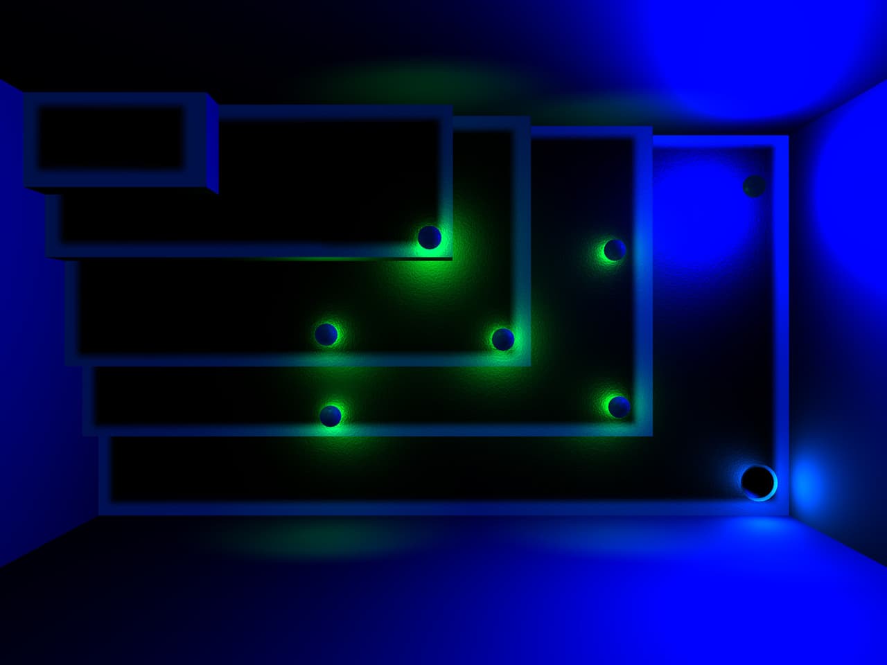 "Glow Ball" - The billiard puzzle game screenshot 3