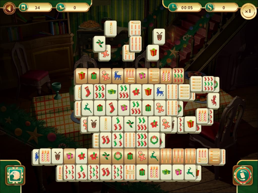 Christmas Mahjong screenshot 4