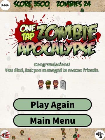 One Tap Zombie Apocalypse Free screenshot 4