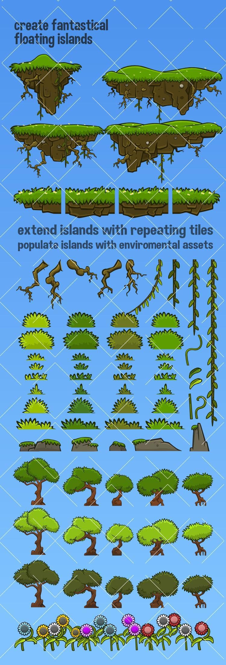 Floating island creation pack
