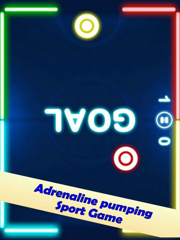 Neon Air Hockey Play screenshot 3