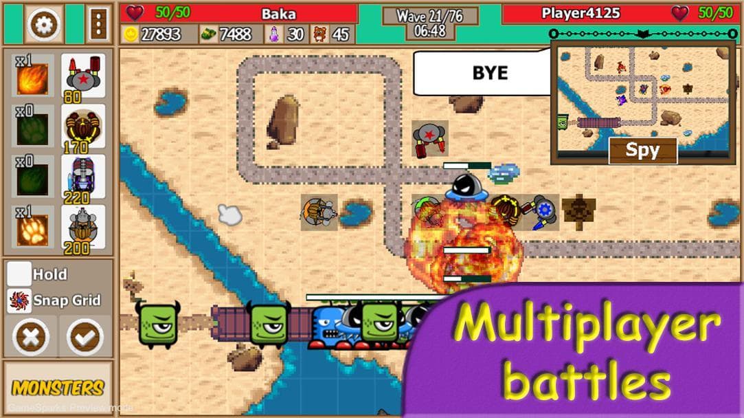 TD School - Multiplayer Tower Defense screenshot 2