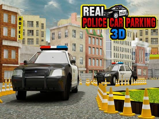 Real Police Car Parking Simulator 3D Game screenshot 2