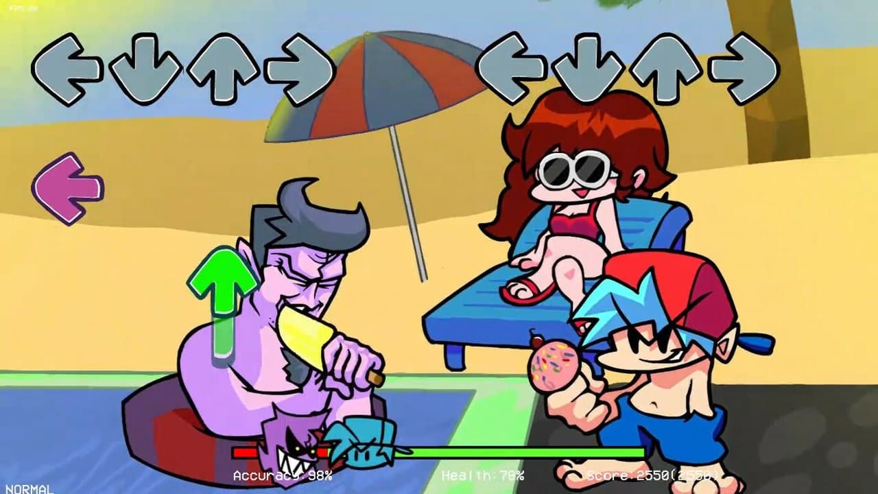Summer vacation FNF mod (ONLY FOR WINDOWS!) (Credits: FritzSmith1st on gamebanana screenshot 3