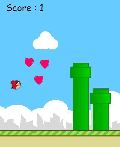 AngryBirdFlappForLove screenshot 2